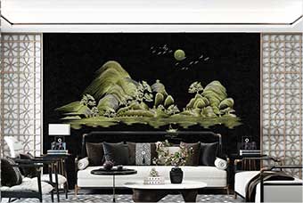 汕尾森佰汇航空纤维墙咔（湖光山色）