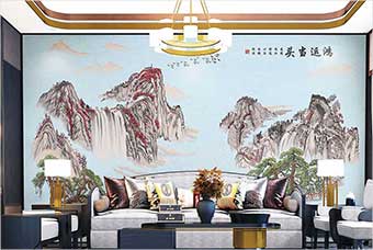 汕尾森佰汇航空纤维墙咔（鸿运当头）